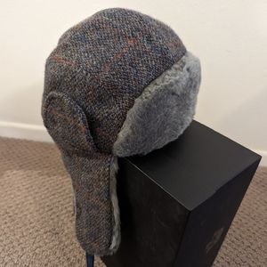 Goorin Bros Harris Tweed Winter Cap with Ear Flaps